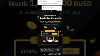 Binance Free 5${ INSTANT } Withdraw | New Instant Crypto box Loot perday