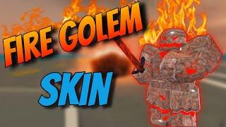 FIRE GOLEM SKIN how to Unlock in Arsenal Roblox (By NYTV)