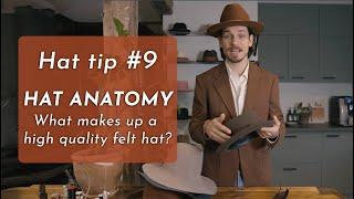 HAT ANATOMY - What makes up a high quality felt hat?