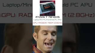 Ranking @AMD APUs #meme #shorts #technology #tech #linux #amd #pc #edit #memes #minecraft