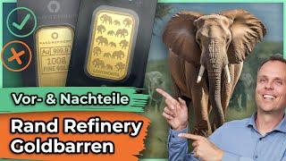 Goldbarren mit Elefantenmotiv – lohnt sich der Goldbarren der Rand Refinery?