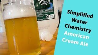 Simplified Water Chemistry With Spring Water For Cream Ale