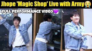 BTS Jhope 'Magic Shop' Live Performance with Army  Crazy Crowd of Army Outside for Jhope