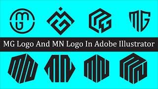 Adobe Illustrator 2022 Tutorial | MN LOGO and MG LOGO Design | Monogram logo | Adobe Creative Tools