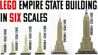 Lego Architecture Empire State Building in 6 Scales