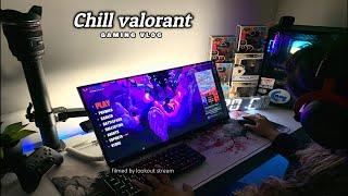 Game Vlog chill valorant at 11pm | pov gameplay, asmr