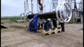 Монтаж Элегазового Выключателя 750 кВ