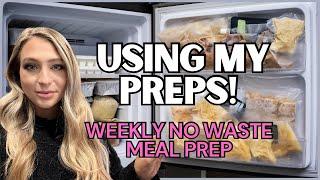 Shelf Cooking Meal Prep | Using up my freezer stash | Garden Update