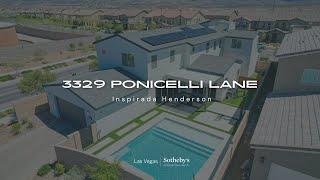 3329 Ponicelli Lane | Inspirada, Henderson