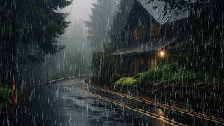 Rain Sounds For Sleeping - 99% Instantly Fall Asleep With Rain And Thunder Sound At Night