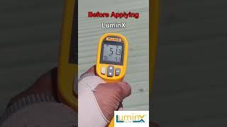 Cool Roof Transformation - Ft. LuminX: Cool Roof Paint #shorts #roof #transition #transformation
