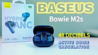 Baseus Bowie M2s | 48 decibels hybrid ANC with bluetooth Multipoint | PUBG latency test + Mic test