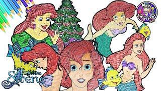 SPECIAL ARIEL THE LITTLE MERMAID DISNEY PRINCESS COLORING BOOK - COMMENT DESSINER  ARIEL ET POLOCHON