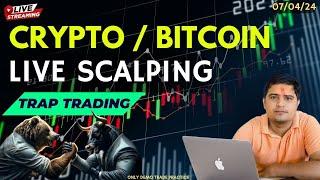 BitCoin Live | Trade with gyan | bitcoin live trading in hindi | 16 June @Tradewithgyan22