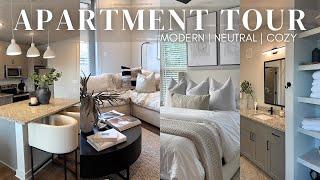 APARTMENT TOUR | updated apartment home decor | modern, neutral, cozy aesthetic | 2024