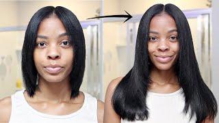 10 MIN SEAMLESS CLIP-INS  SLEEK JET BLACK | Ft. BetterLength