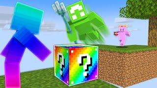 Lucky Block Battles Are CHAOTIC In Minecraft Skyblock