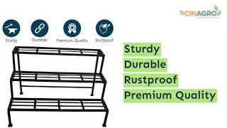 CINAGRO® - 3 Step Plant Pot Stand/Gamla Stand/Planter Stand.