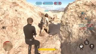 Star Wars Battlefront destroying the AT-AT on the 1st wave of uplinks