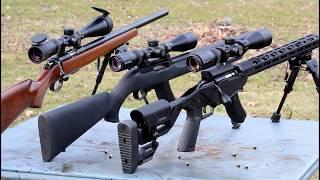 Ruger Precision Rimfire vs CZ455 vs 10/22 Target
