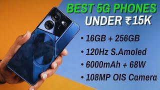 Top 5 Powerful 5G Smartphone Under ₹15,000 in 2023 | 16GB + 256GB | Best Gaming Phone Under ₹15K