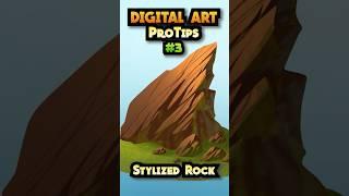 Learn to Draw Stylized Rock | Digital Art ProTips #3 #digitalart #drawing #painting #art #tutorial