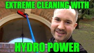 Extreme Window Cleaning Tools | Gardiner 25ft. Water Fed Pole w Hydro Power for New Small Businesses