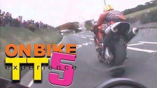 Isle of Man TT | Nigel 'Cap' Davies (Yamaha R1) chases Joey Dunlop (Honda VTR SP1)