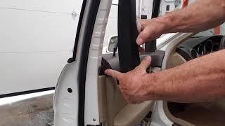 Mercedes benz C300 2008 to 2014 Door panel sweep removal