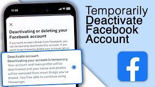 How to Deactivate Facebook Account! [2024]