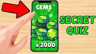 Brawl Stars Quiz – Reward: 2,000 Gems (ALL 10 ANSWERS IN VIDEO) - How to Get Free Gems in Brawl Star