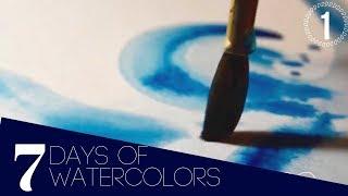 Day 1 - Watercolors for STRESS & ANXIETY - 7 Days of Watercolors