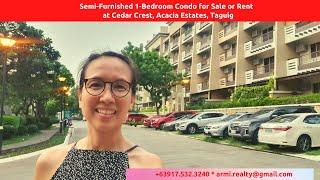 Condo Tour: [F502] Big 1BR Condo for Rent in Cedar Crest Taguig