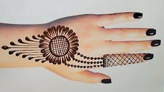 Back hand mehndi design trick | Mehandi design | dots mehndi design | Simple mehndi