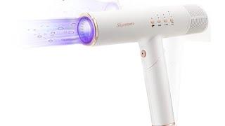 Professional Ionic Hair Dryer With Diffuser, Travel Blow Dryer Review, Tiny but Powerful, Rotating