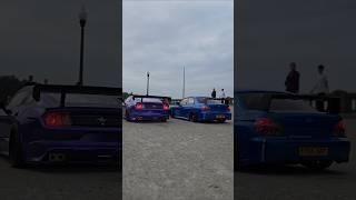 Mustang vs wrx sti.                           #drifting  #racing #cars #subaruwrxsti #fordmustang