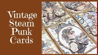 DIY Card Making Tutorial with Steam Punk Vintage Printable