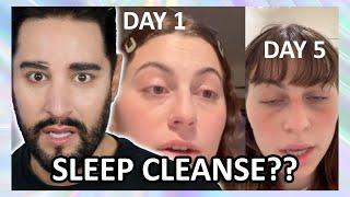 This influencer is trying to detox from SLEEP??