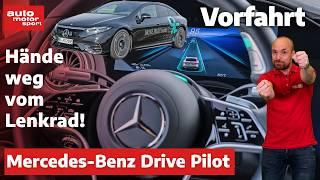 Mercedes-Benz EQS Drive Pilot: Das Lenkrad loslassen und entspannen? | auto motor und sport