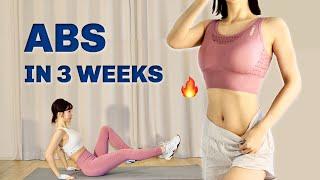 十分钟腹部燃脂运动 | 免费21天马甲线计划 | 10 MIN AB WORKOUT | ABS & FLAT BELLY IN 3 WEEKS