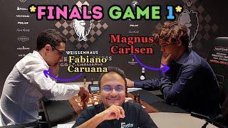 Fabiano Caruana vs Magnus Carlsen | Freestyle Chess 2024 Finals Game 1 | Commentary by Sagar