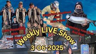 LIVE Show Topics, Nick Petosa Skagit Steelhead, Troy Black Lake Roosevelt Kokanee, Season 7 Show #6