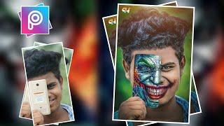 Picsart Joker face Look Photo Editing Tutorial ! Joker face New Editing video ! Cb Editing