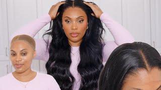 FLAWLESS FRONTAL  WIG INSTALL | TUTORIAL FOR BEGINNERS | EASY AND DETAILED