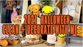 2021 HALLOWEEN CLEAN + DECORATE // HALLOWEEN FRONT PORCH IDEAS // DECORATE WITH ME / ROBIN LANE LOWE