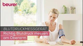 Blutdruckmessgerät - richtig Blutdruck messen am Oberarm | Beurer