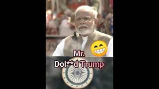 Mr. Dol**d Trump PM Modi vs Donald Trump | Modi Sigma Epic Reply | Funny Editing | Funny Meme Video