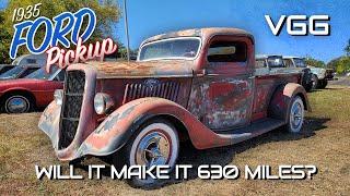 Mopar Powered '35 Ford Truck Ratrod! Will it RUN AND DRIVE 630 MILES?