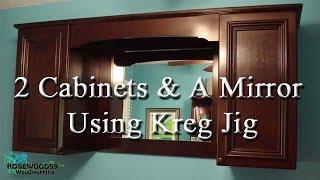 How To Make 2 Cabinets & A Mirror Using Kreg Jig