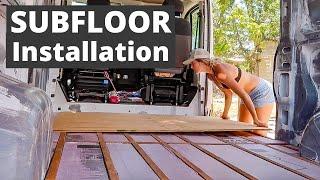 How to install a DURABLE SUBFLOOR | Ram Promaster Van Build